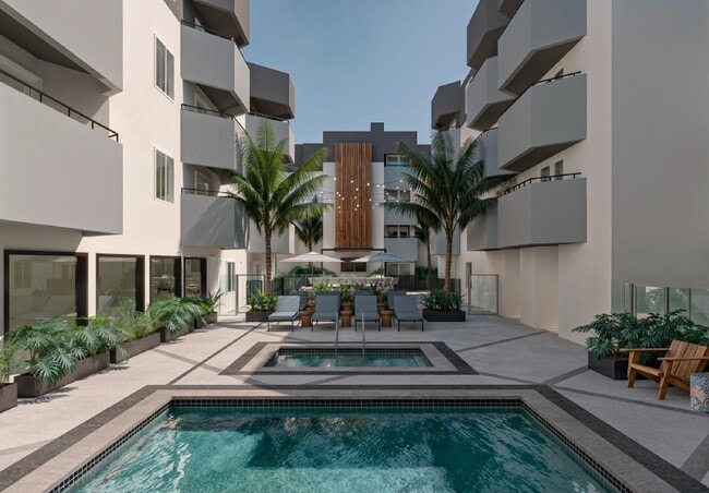 Renderizado de piscina - Veda Luxury Apartments