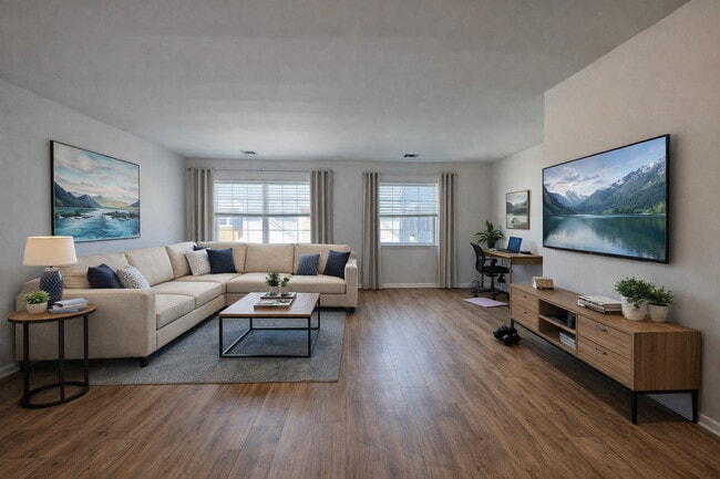 Diseño conceptual: sala de estar de 2 dormitorios - Fairway Manor Senior Rental Apartments 55+