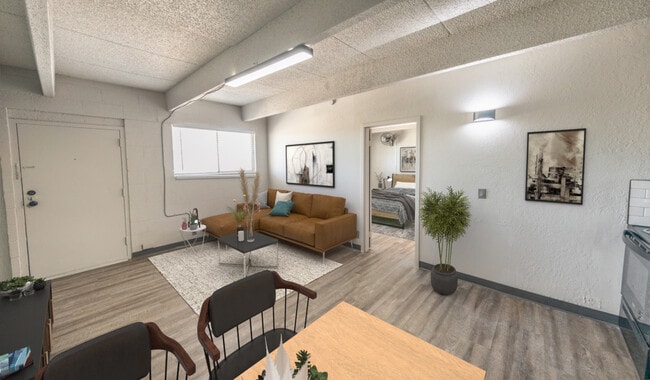 1/1 Remodeled | Living Room
