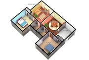 B1- UP floor plan Carelton Courtyard