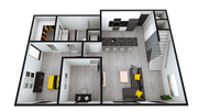A2: 1 Bed 1 Bath