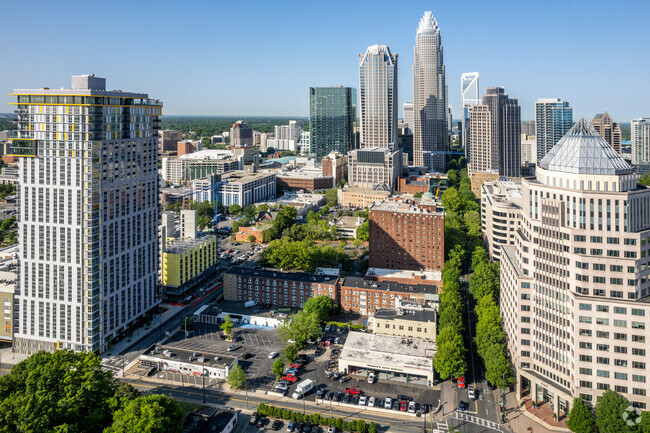 Aerial - Elevate at Tryon- Unique Uptown Living Rental