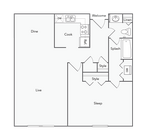 1 Bed 1 Bath with Washer Dryer