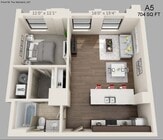 One Bed One Bath 704 sqft
