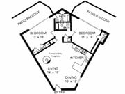 2 Bedroom, 2 Bath Beehive