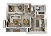 1 Bedroom with Optional Den