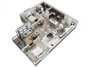 Floor plans are artist’s rendering. All dimensions are approximate. Actual product and specifications may vary in dimension or detail. Not all features are available in every apartment. Prices and availability are subject to change.