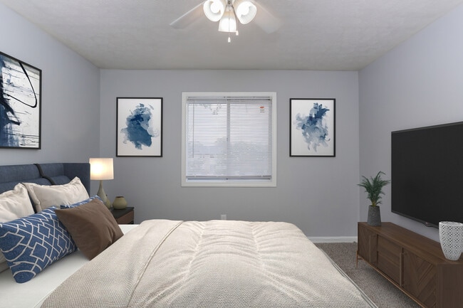 Bedroom - Overlook at Midtown Apartments
