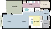 1F floor plan Broadstone Miracle Mile