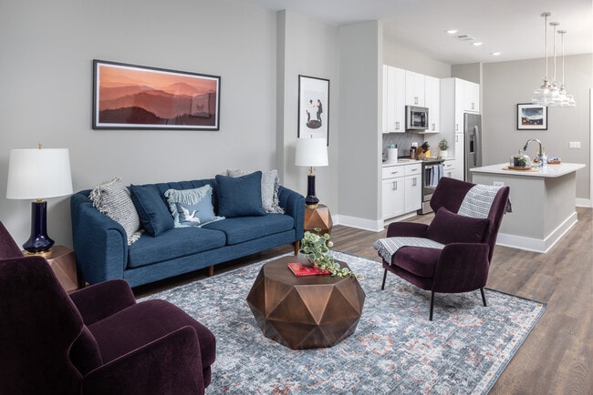 Diseño 1 - Sala de estar y cocina - Avalon Highland Creek