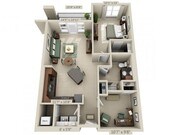 Floor plans are artist’s rendering. All dimensions are approximate. Actual product and specifications may vary in dimension or detail. Not all features are available in every apartment. Prices and availability are subject to change.