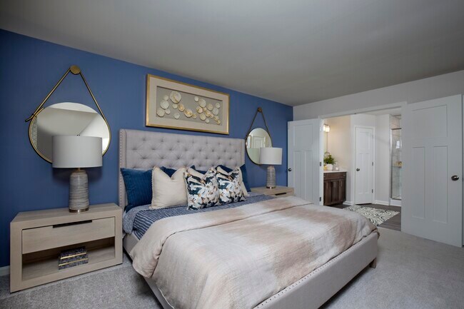 Spacious primary bedroom