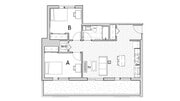 2 X 1 Balcony