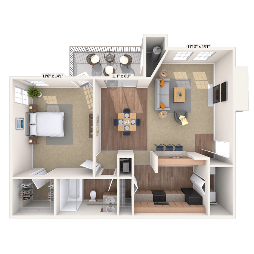 Floor Plan - The Saratoga