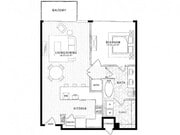 A7A 1 bed 1 bath