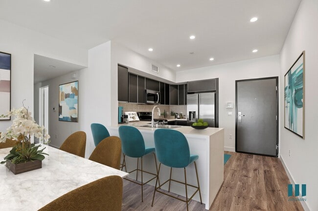 Kitchen with Countertop Bar and Energy-Efficient Appliances
