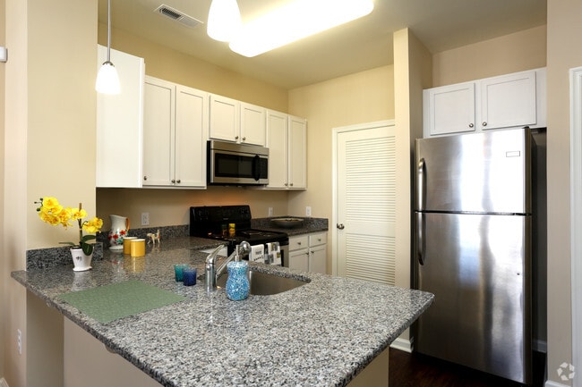 Spacious kitchen with microwave