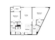 2-Bedroom 2-Bathroom | 1,147 sqft