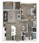 1x1 691 sqft - A1