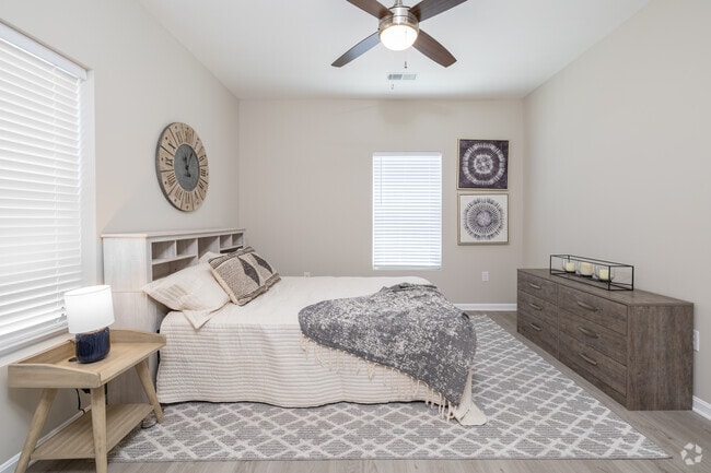 2BR, 2BA - 1,023SF Bedroom