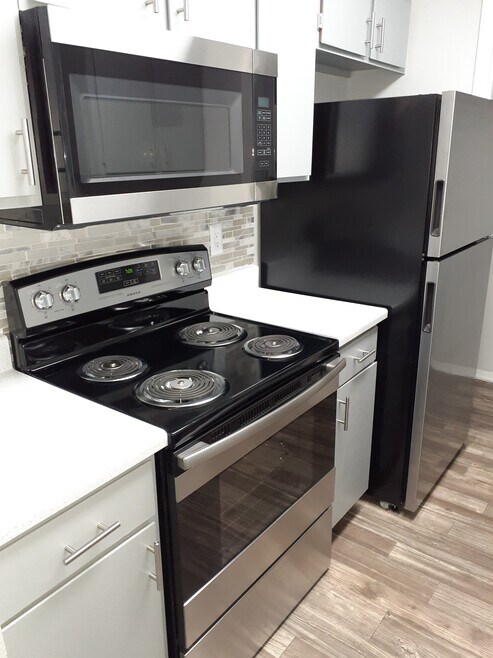 Stainless & Black Appliance Package in all Kitchens
