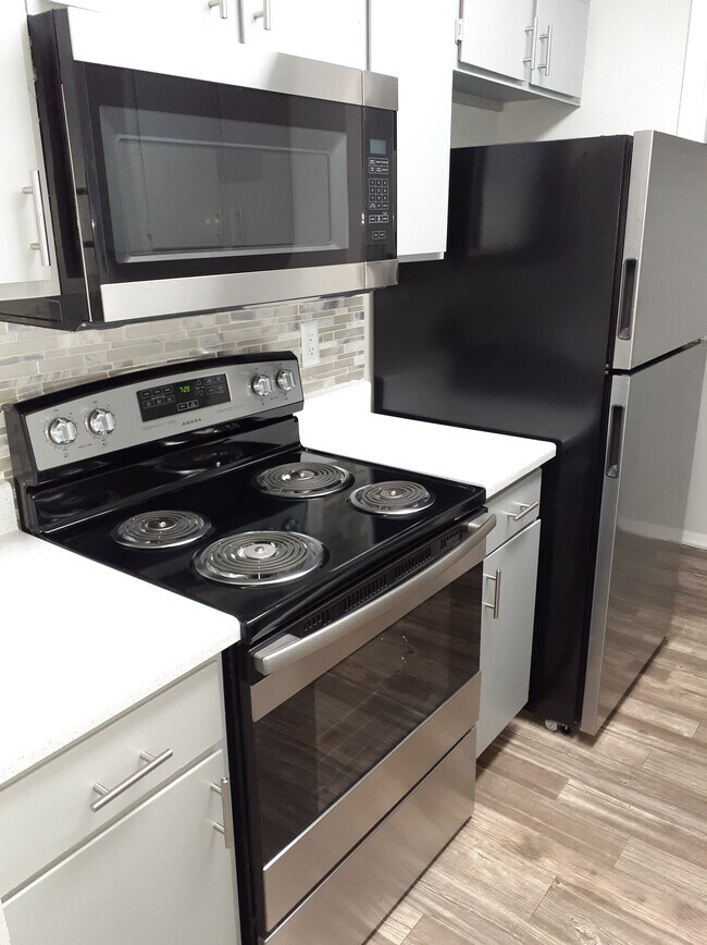Stainless & Black Appliance Package in all Kitchens