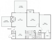 Oxford | 812 Square Foot Two Bedroom