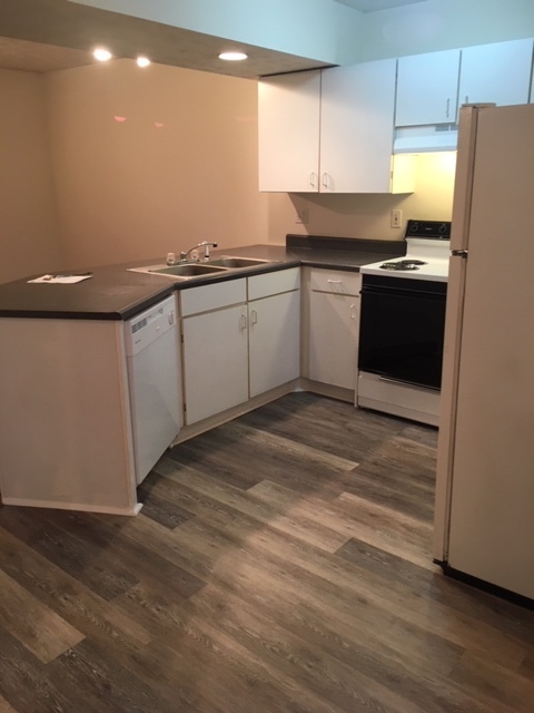 Large white kitchen includes dishwasher - 1408 3rd Ave Apartments Unit 17