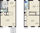 2 BR/ 1.5 BA (Style F1) | 975 sq ft