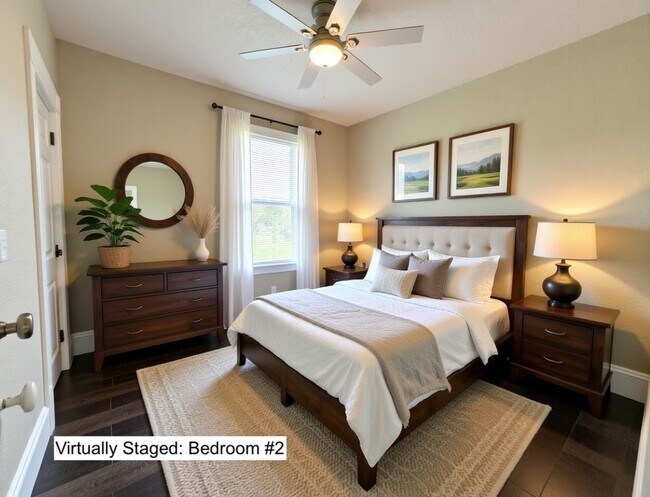 Bedroom 2 - Virtually Staged - 412 Kentucky St Unidad 412