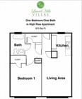 Highrise/ energy efficient appliances, 2 walk-in closets, ceiling fans & upgraded cabinets