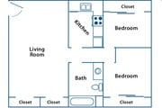2BR/1BA