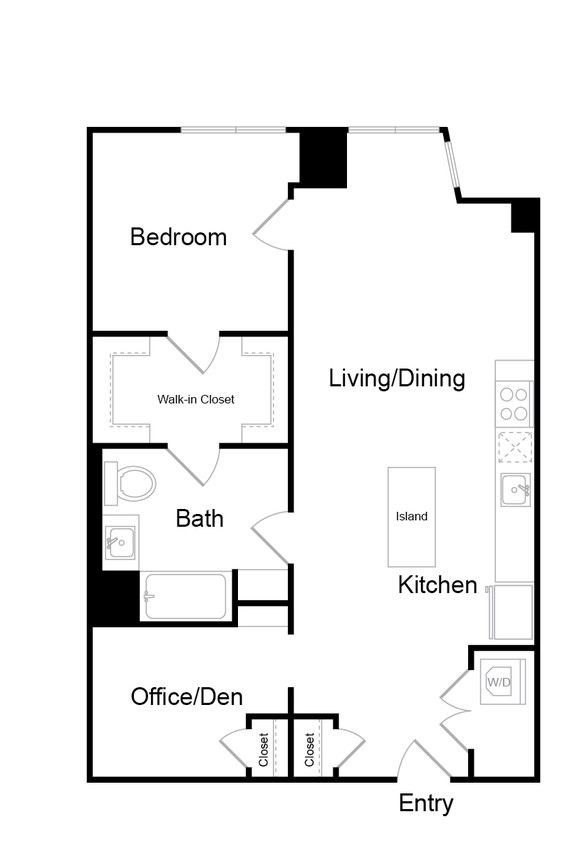 Serenity - A25.D - 1 Beds - 1 Baths - 876 Sq. ft. - A25.D