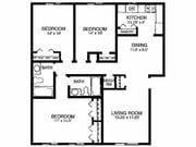 3BR/2BA