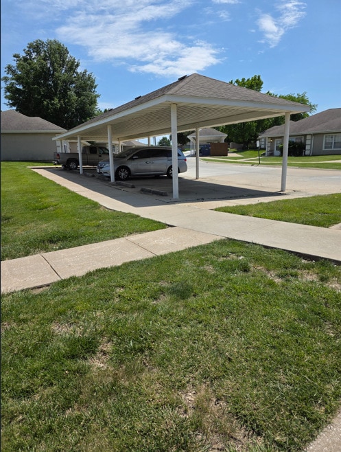 covered parking available