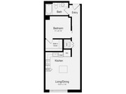 S2 | 1 bed 1 bath | 613 Sq. Ft