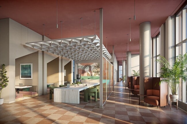 Sala de coworking de Sol Modern Phoenix Apartments - Sol Modern