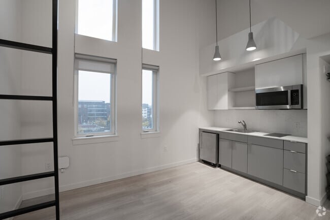 Loft - 550SF - Living Room - Nordic Tower