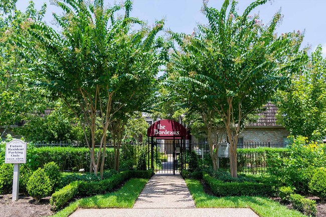 We are a gated community, close to 610 and Memorial Park. - The Bordeaux Apartments