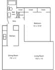 1BR/1BA