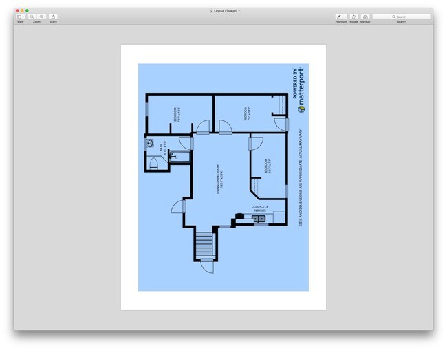 Layout of the Apartment