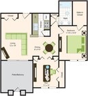 B2 | 1x1 | 996 sq ft