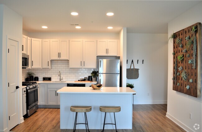 Open Kitchen with Island - The Reserve on East Rental