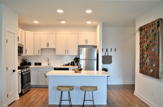 Open Kitchen with Island - The Reserve on East Rental