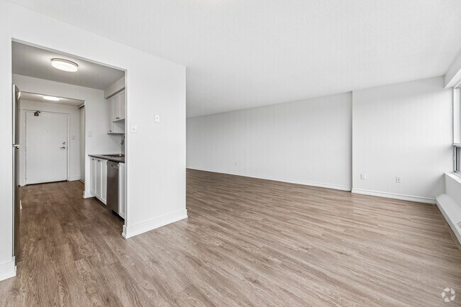 2BR, 1.5BA - 1,117SF - Kitchen/Living Room