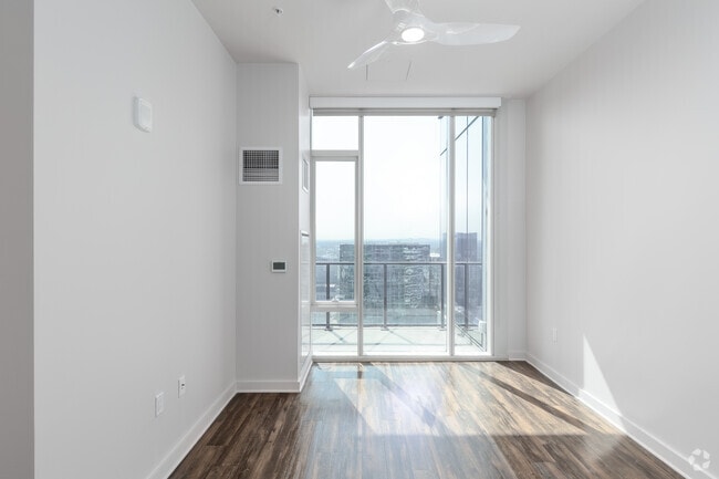 2BR, 2BA - 1,075SF - Bedroom