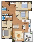 Garden floor plan Park on 20th