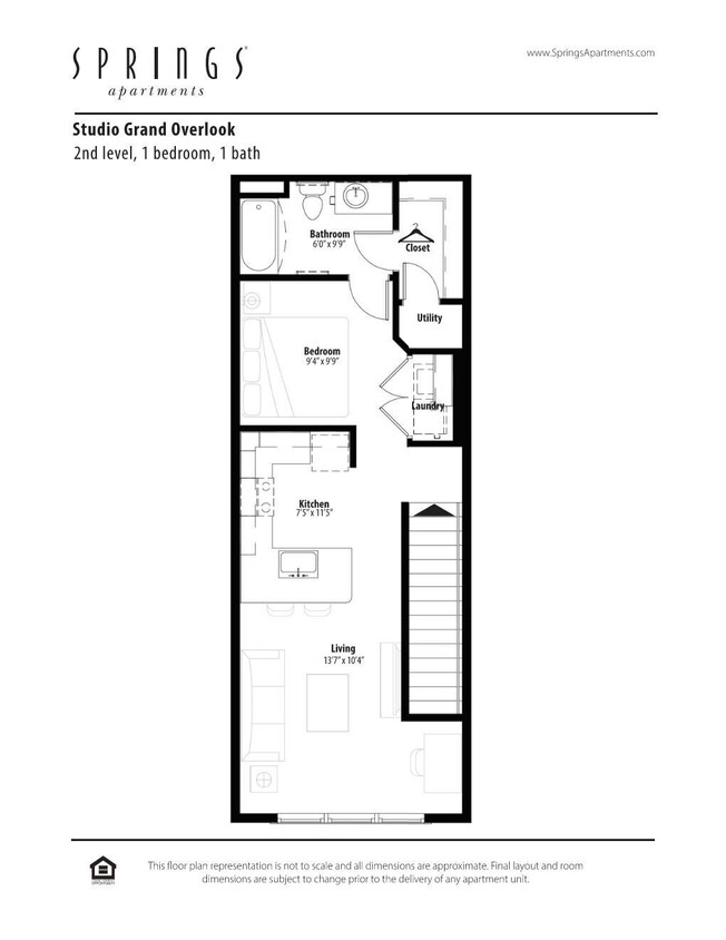 Floor Plan - Studio Grand Overlook