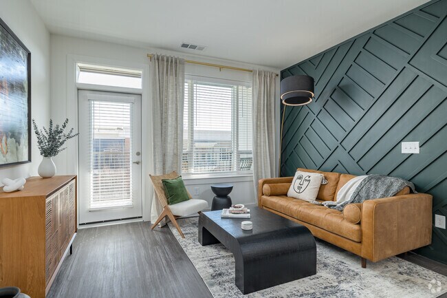 2BR, 2BA - 1,168SF - Living Room - Solis Dresden Village