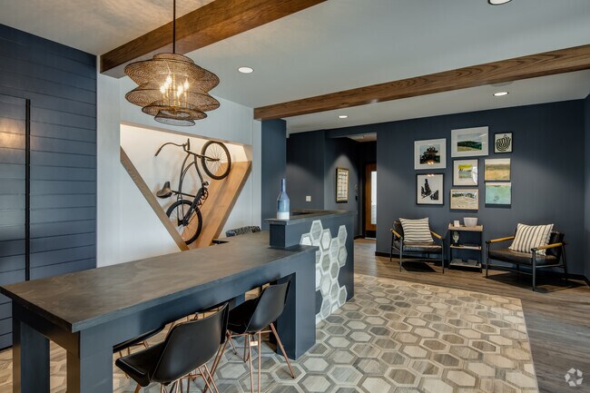 Lobby & Remote Work Space | Velo Village | Apartment in Franklin WI